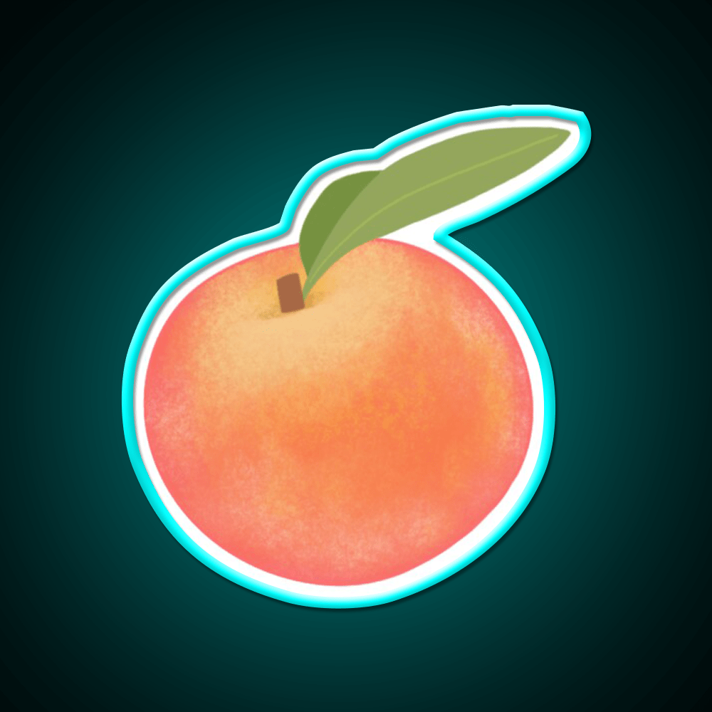 Life S A Peach Snack Food Led Neon Sign Rgb Color - Shineneon