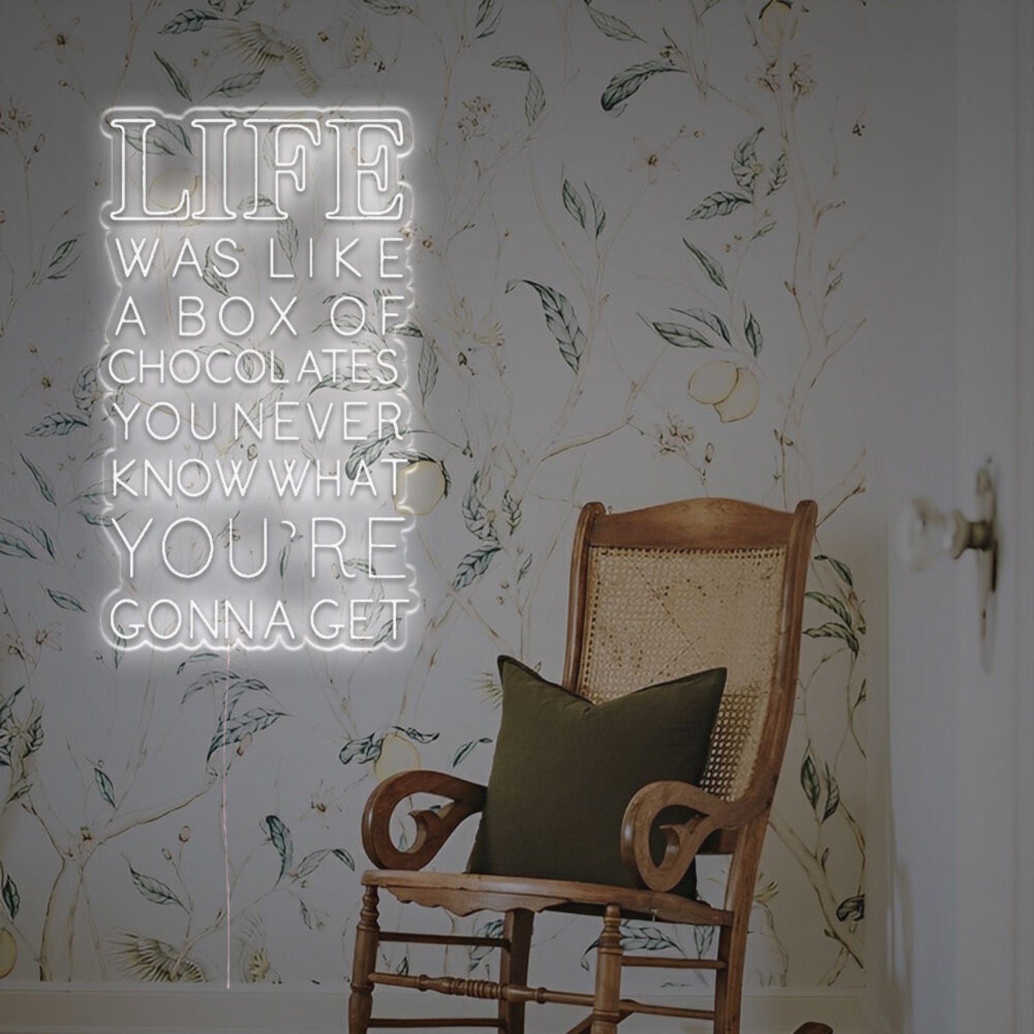 Life Was Like A Box Of Chocolates Led Neon Sign | Shineneon