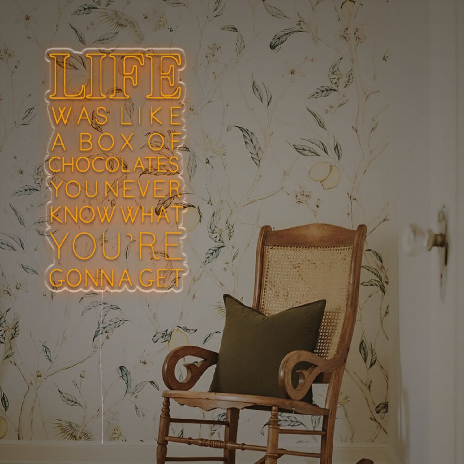 Life Was Like A Box Of Chocolates Led Neon Sign | Shineneon