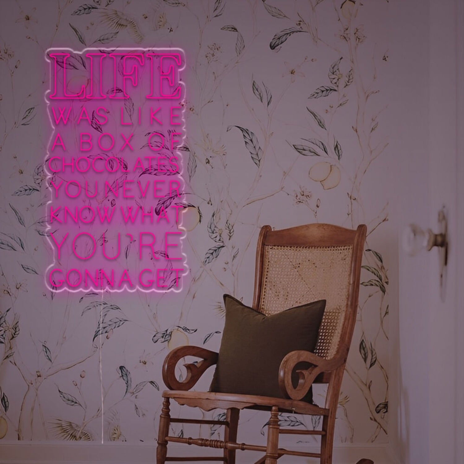 Life Was Like A Box Of Chocolates Led Neon Sign | Shineneon