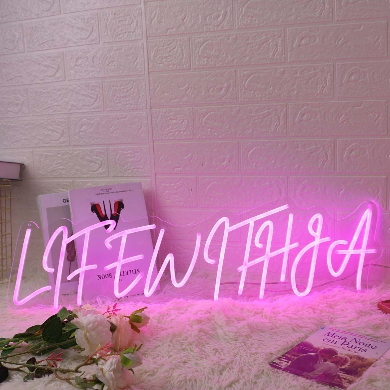 Life With La Pink Led Neon Sign - Shineneon