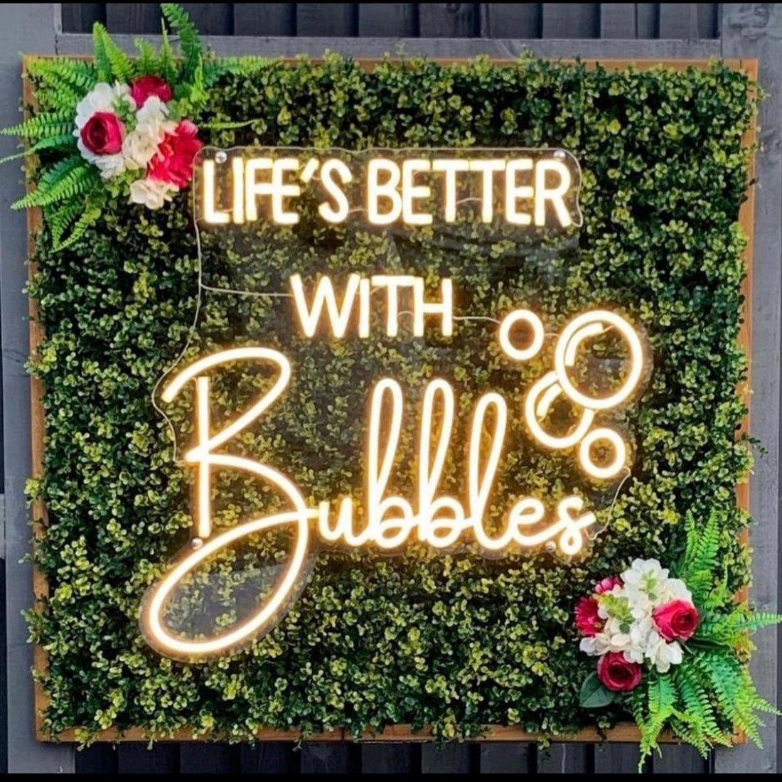 Lifes Better With Bubbles Neon Signs Neon Lights Led Neon Signs - Shineneon