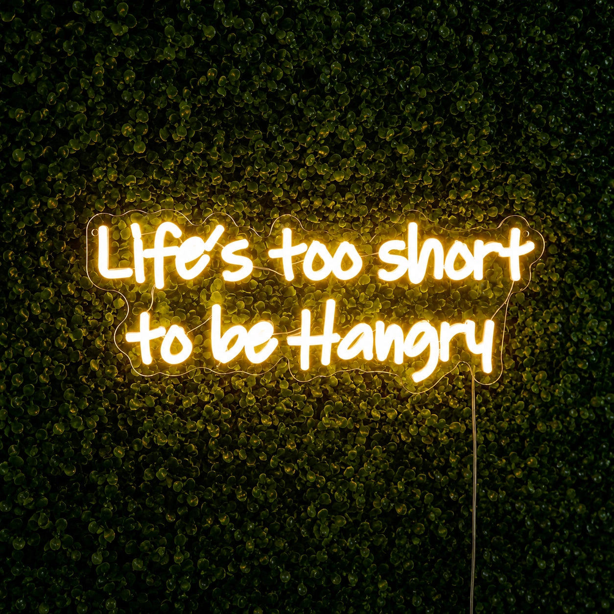 Lifes Too Short To Be Hangry LED Neon Sign high-converting product image