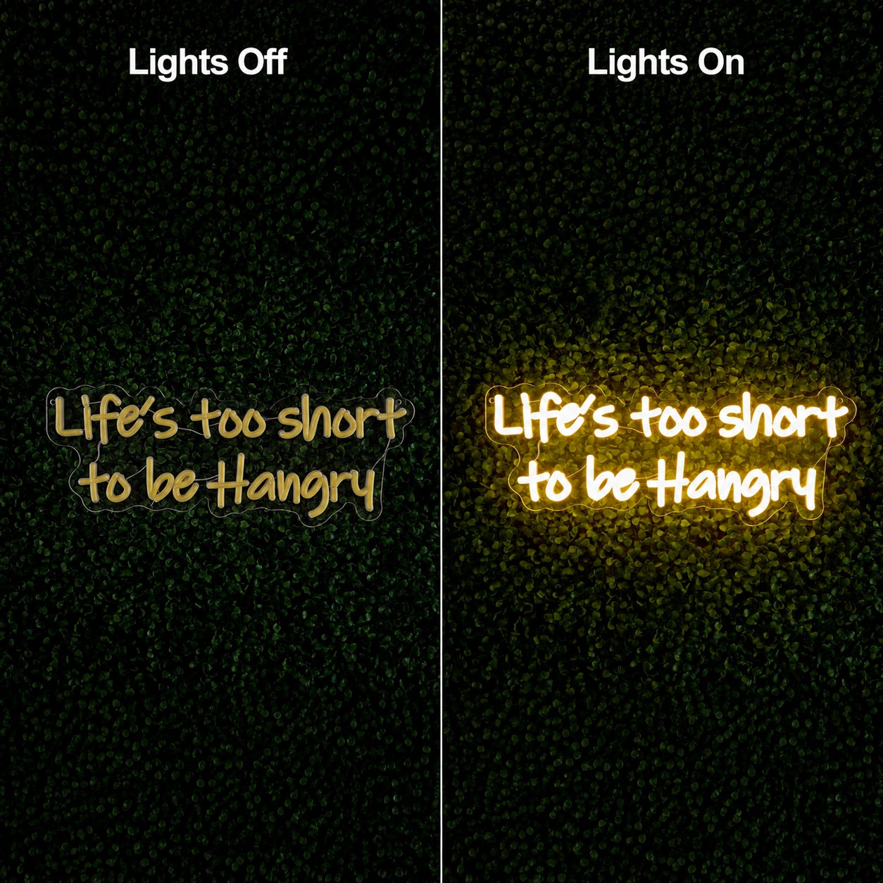 Lifes Too Short To Be Hangry LED Neon Sign main product image