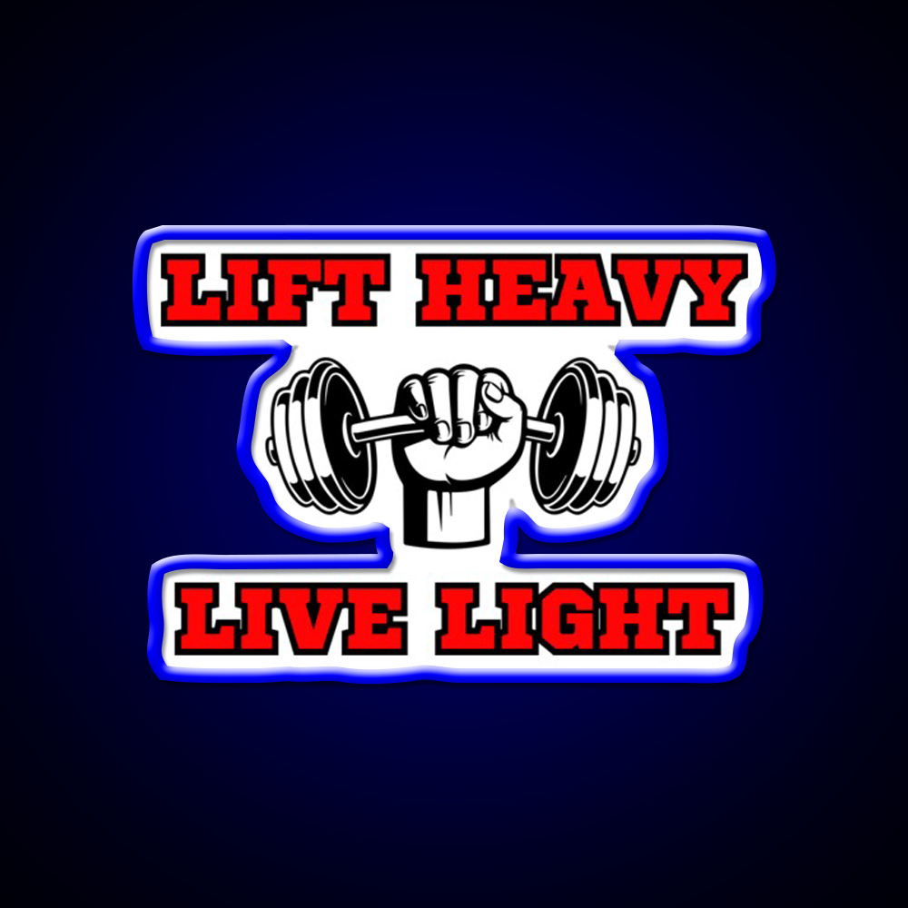 Lift Heavy Live Light Gym Fitness Led Neon Sign Rgb Color