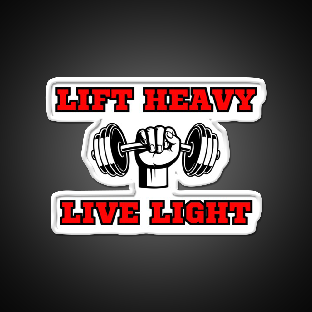 Lift Heavy Live Light Gym Fitness Led Neon Sign Rgb Color