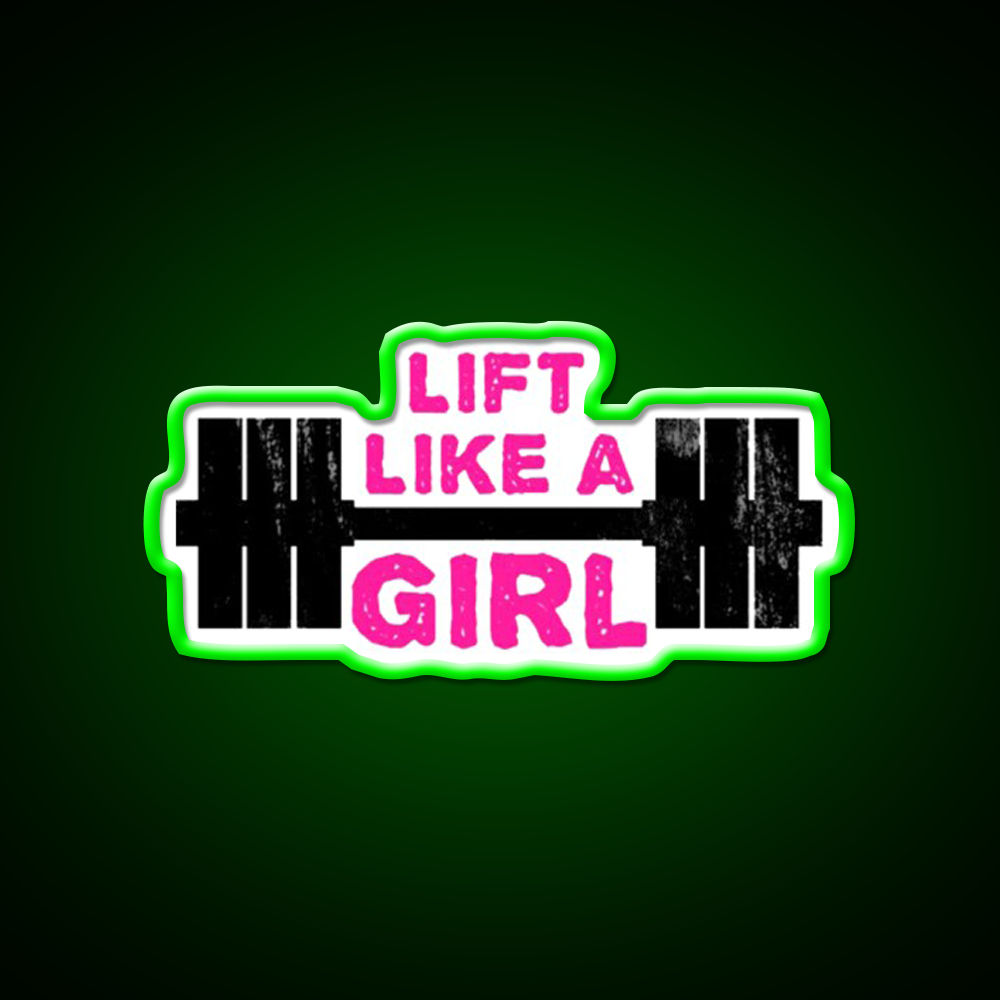 Lift Like A Girl Gym Fitness Led Neon Sign Rgb Color