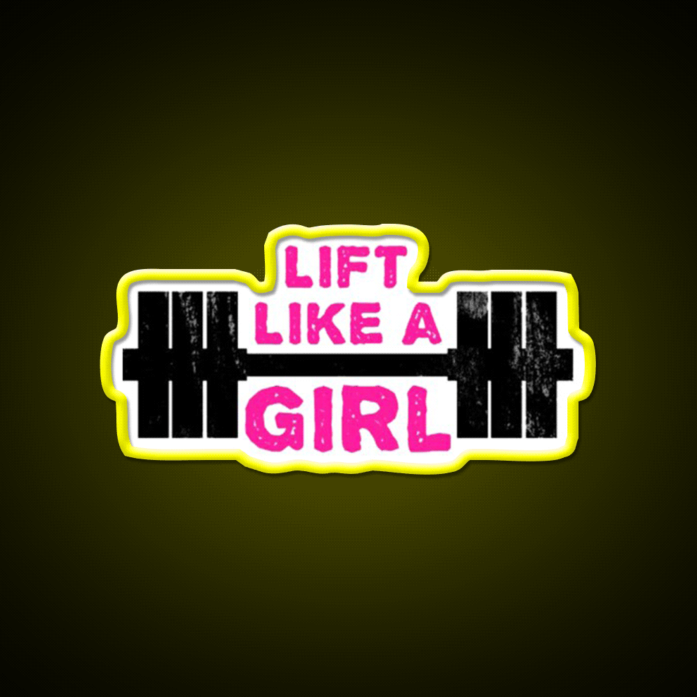 Lift Like A Girl Gym Fitness Led Neon Sign Rgb Color