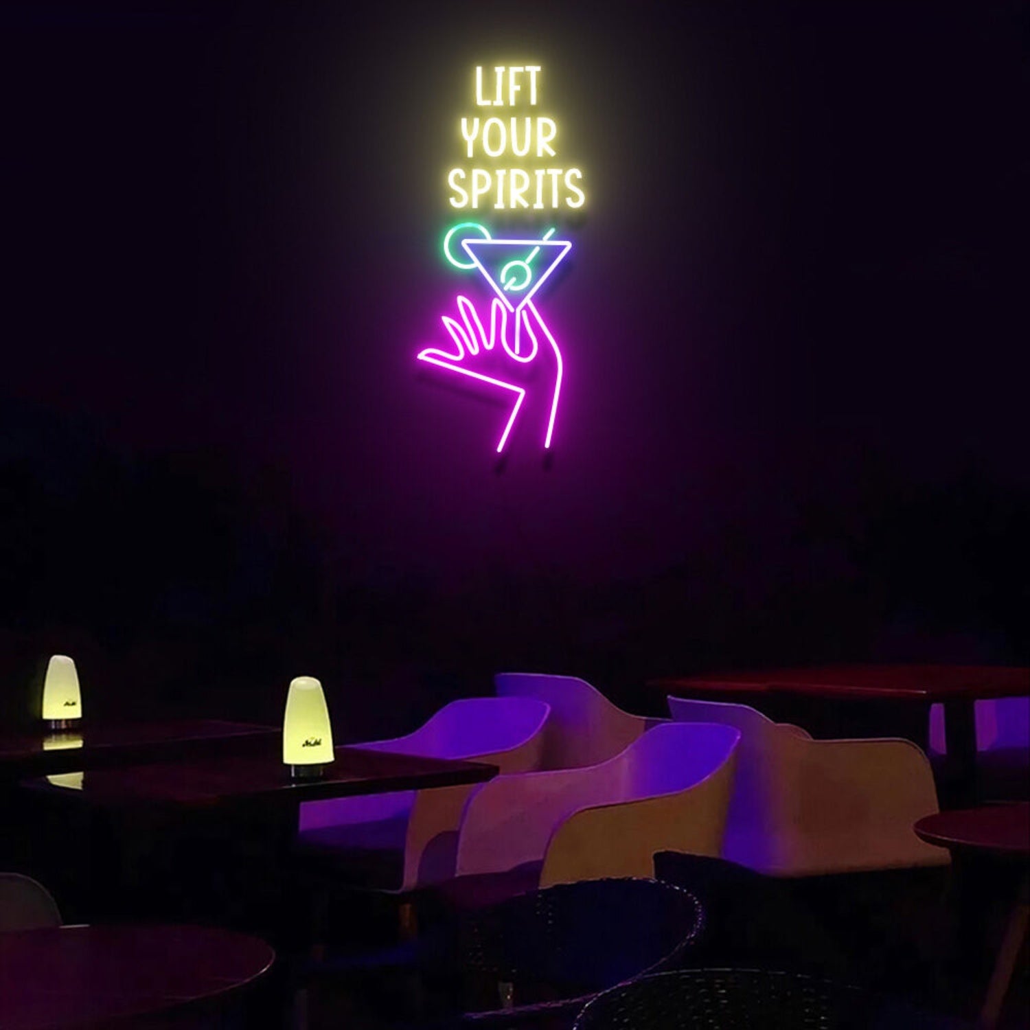 Lift Your Spirits Led Neon Sign Lights For Home Party | Shineneon