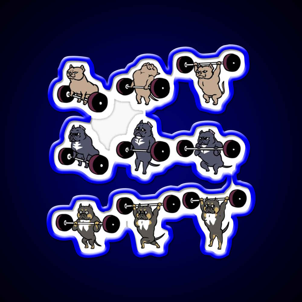 Lifting American Bully Gym Fitness Led Neon Sign Rgb Color