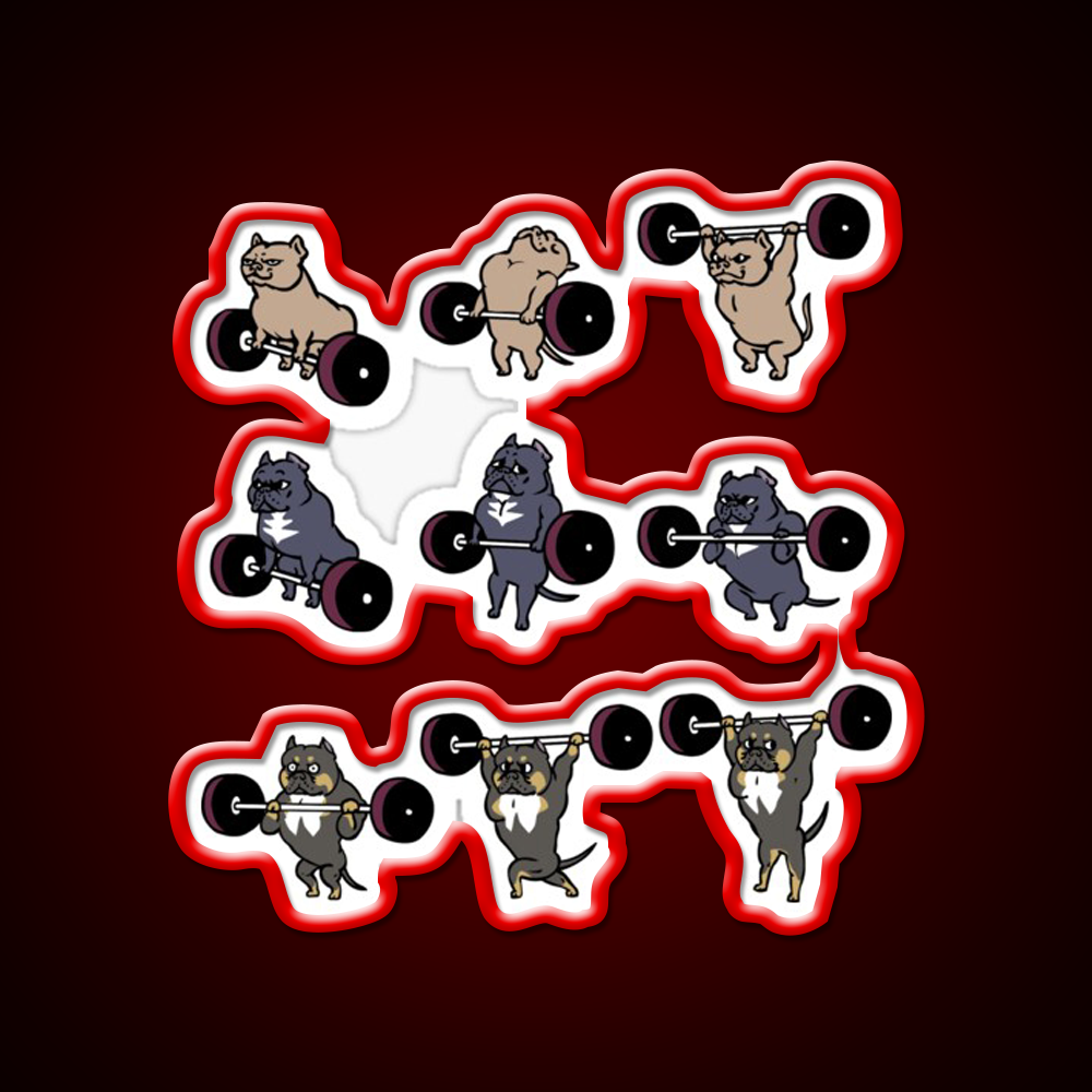 Lifting American Bully Gym Fitness Led Neon Sign Rgb Color