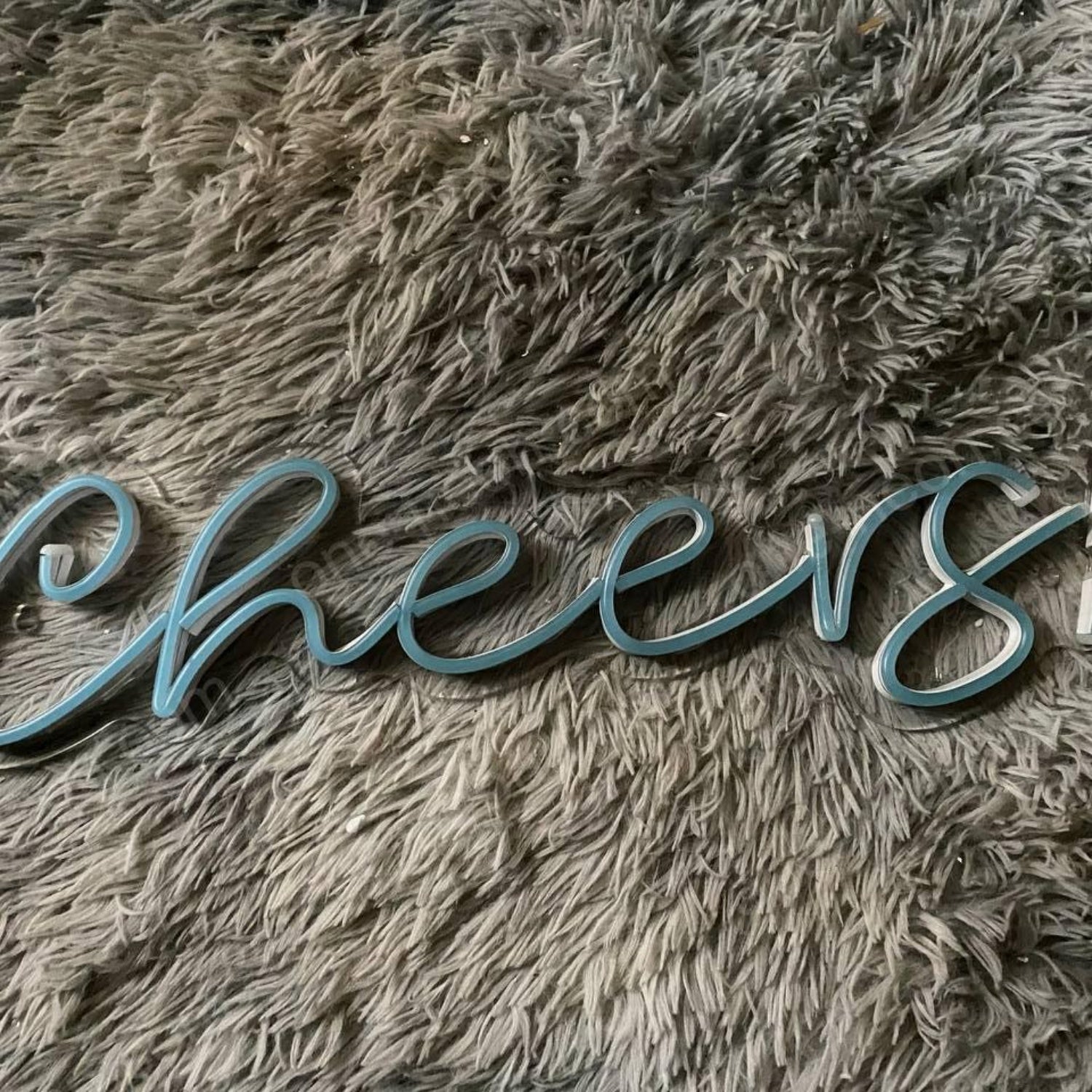 Light Blue Cheers Led Neon Sign For Home Bar Party Decor | Shineneon