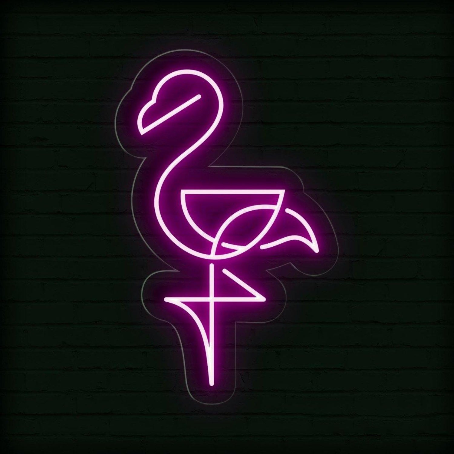 Light Blue Flamingo Led Neon Sign Elegant Wall Art For Home Bar Cafe | Shineneon