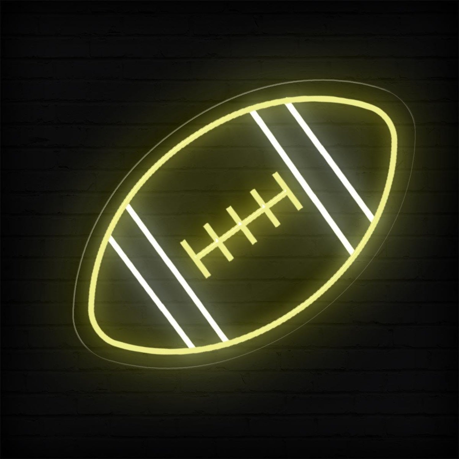 Light Blue Football Led Neon Sign For Sports Bar Game Room Man Cave Decor | Shineneon