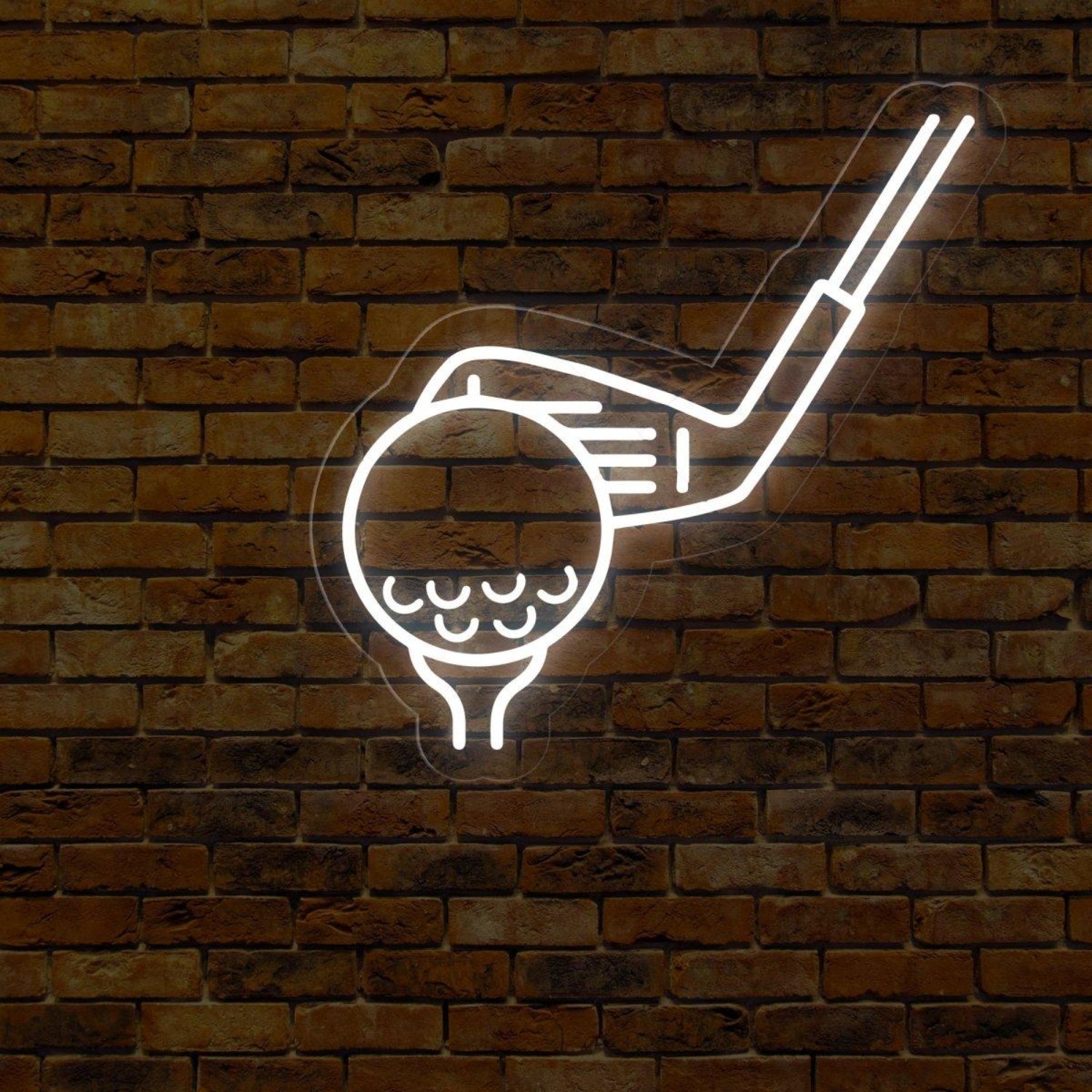 Light Blue Golf Ball Club Tee Led Neon Sign For Sports Bar Golf Club Decor | Shineneon