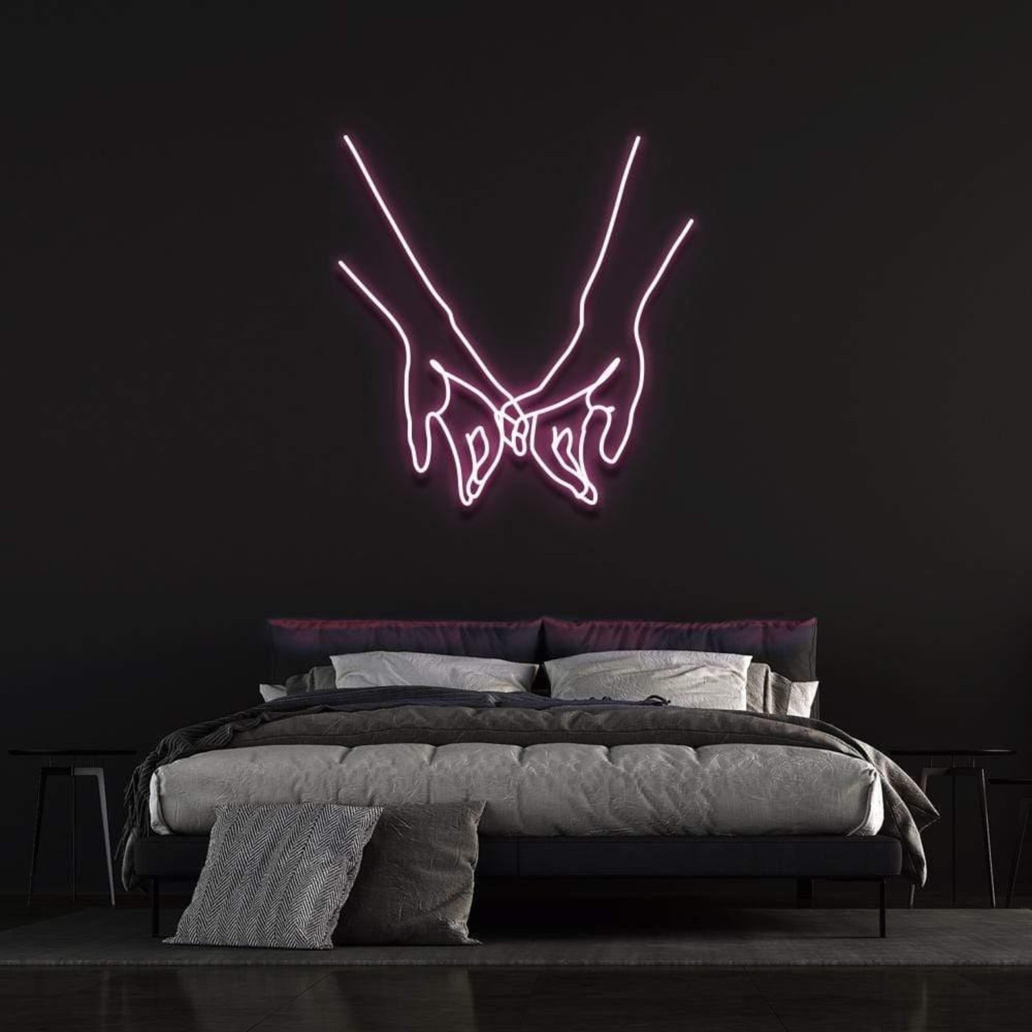 Light Blue Pinky Promise Led Neon Sign For Modern Bedroom Decor | Shineneon