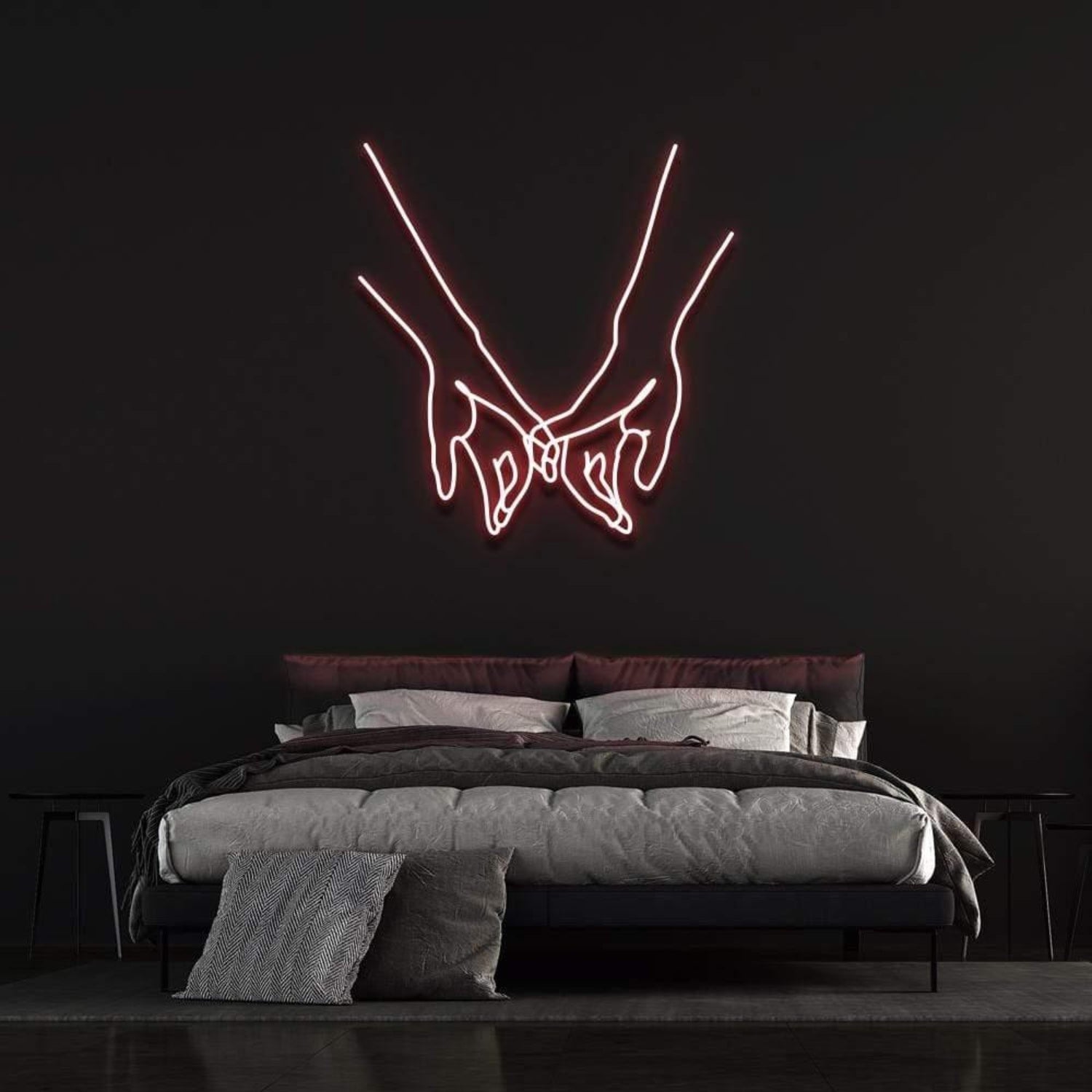 Light Blue Pinky Promise Led Neon Sign For Modern Bedroom Decor | Shineneon