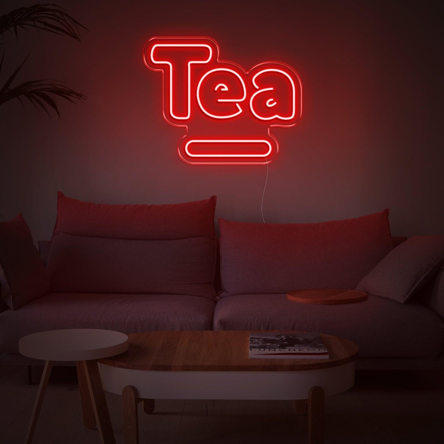Light Blue Tea With Tray Led Neon Sign For Modern Home Decor | Shineneon