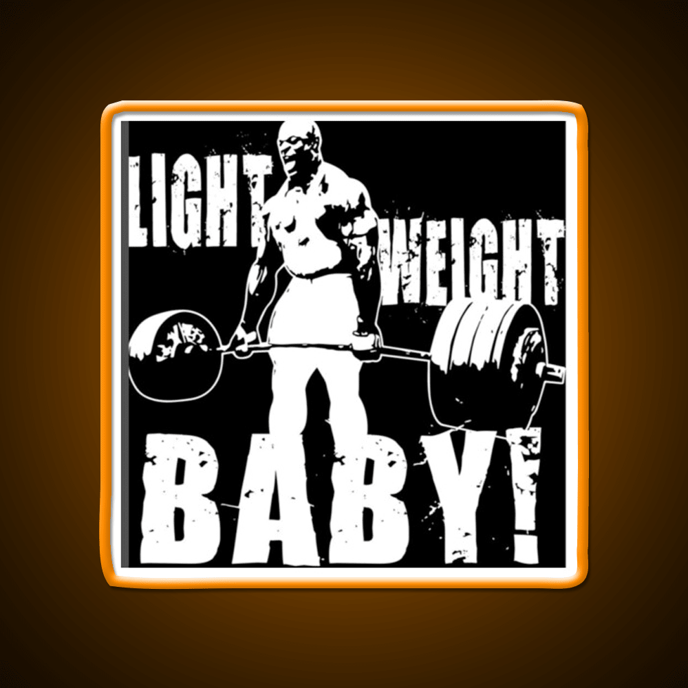 Light Weight Baby Gym Fitness Led Neon Sign Rgb Color - Shineneon