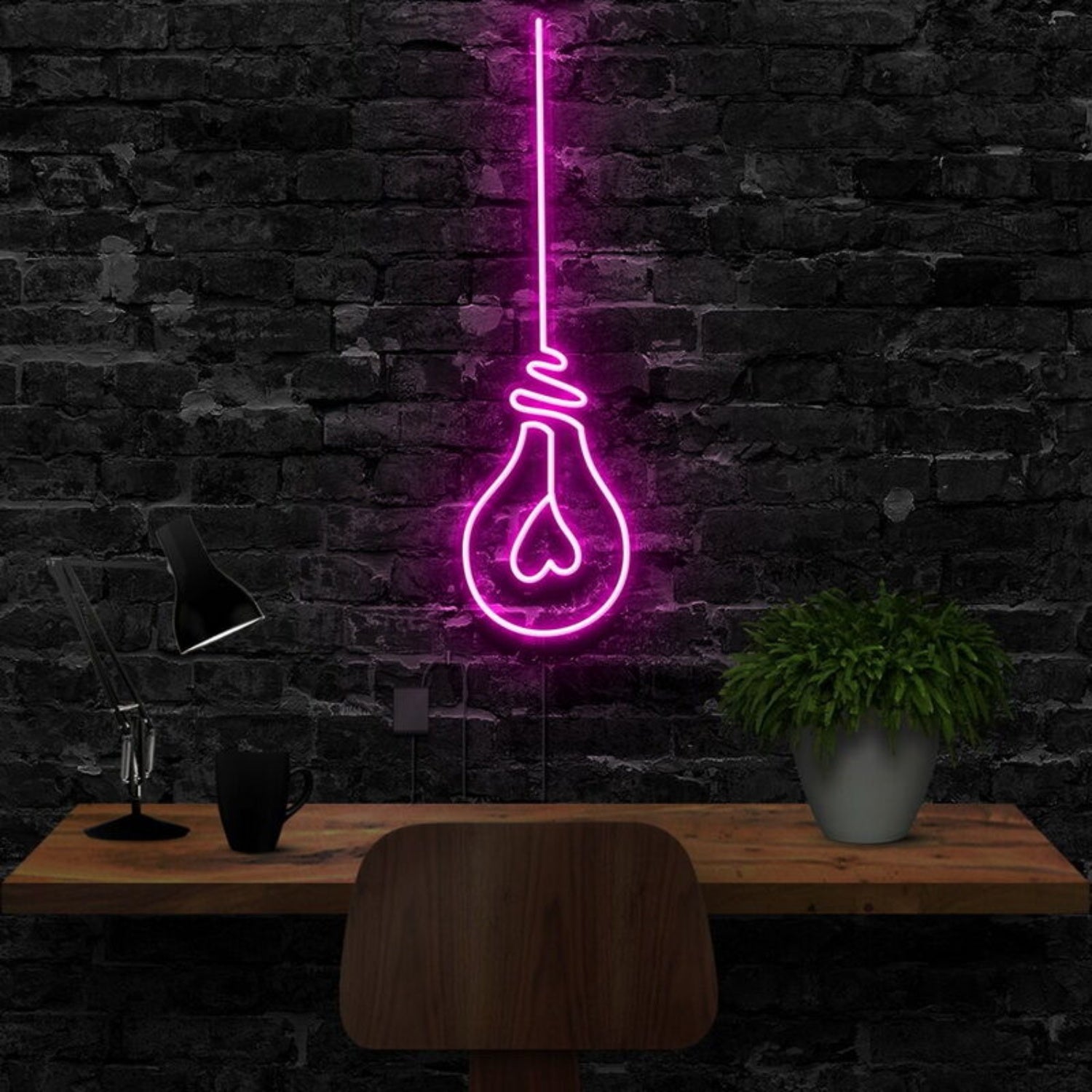 Lightbulb Led Neon Sign Finspirational Decor | Shineneon