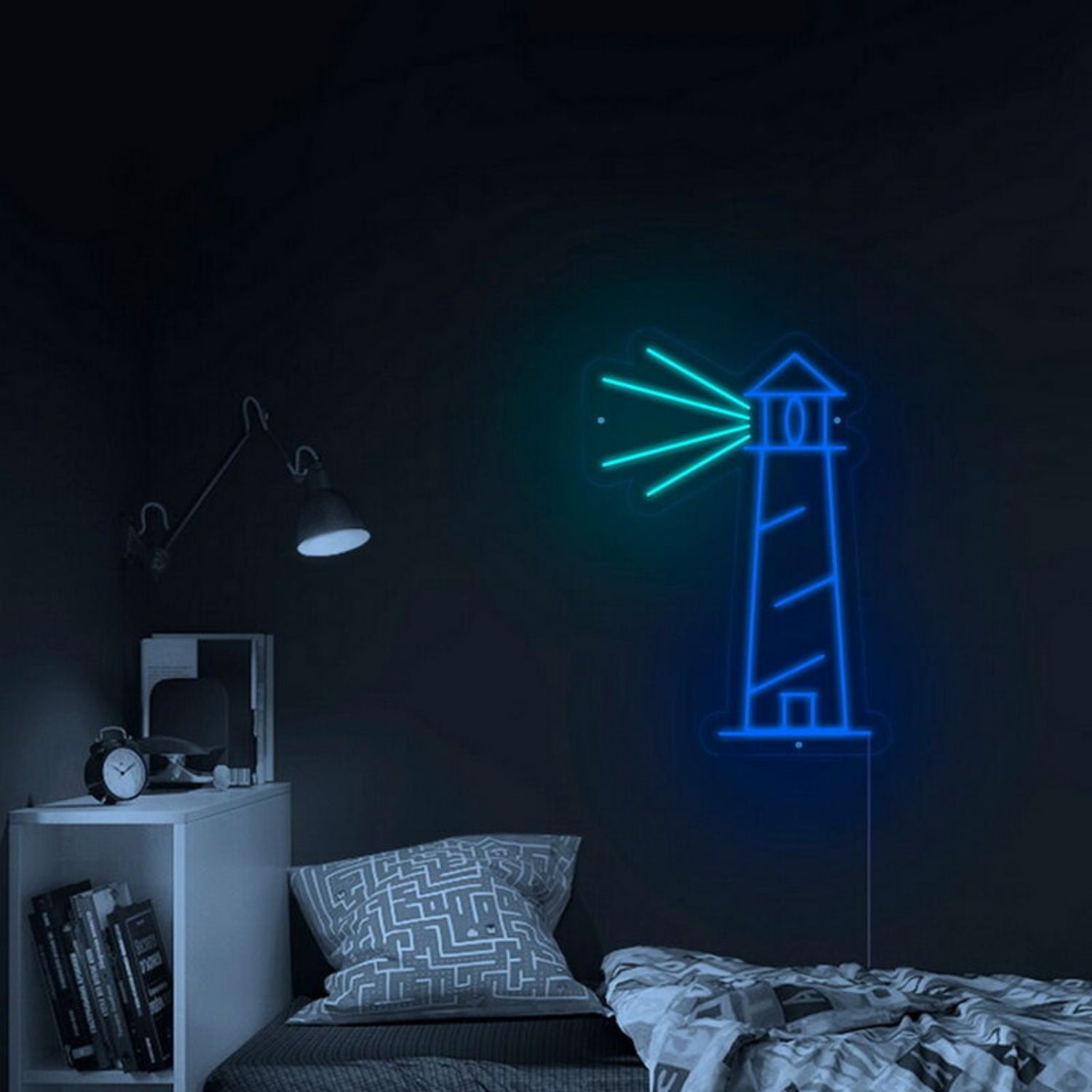 Lighthouse Led Neon Sign Fnautical And Coastal Decor | Shineneon