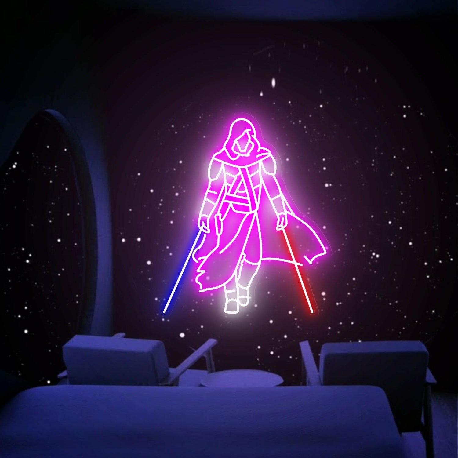 Lightsaber Samurai Led Neon Sign Star Wars Wall Decor | Shineneon