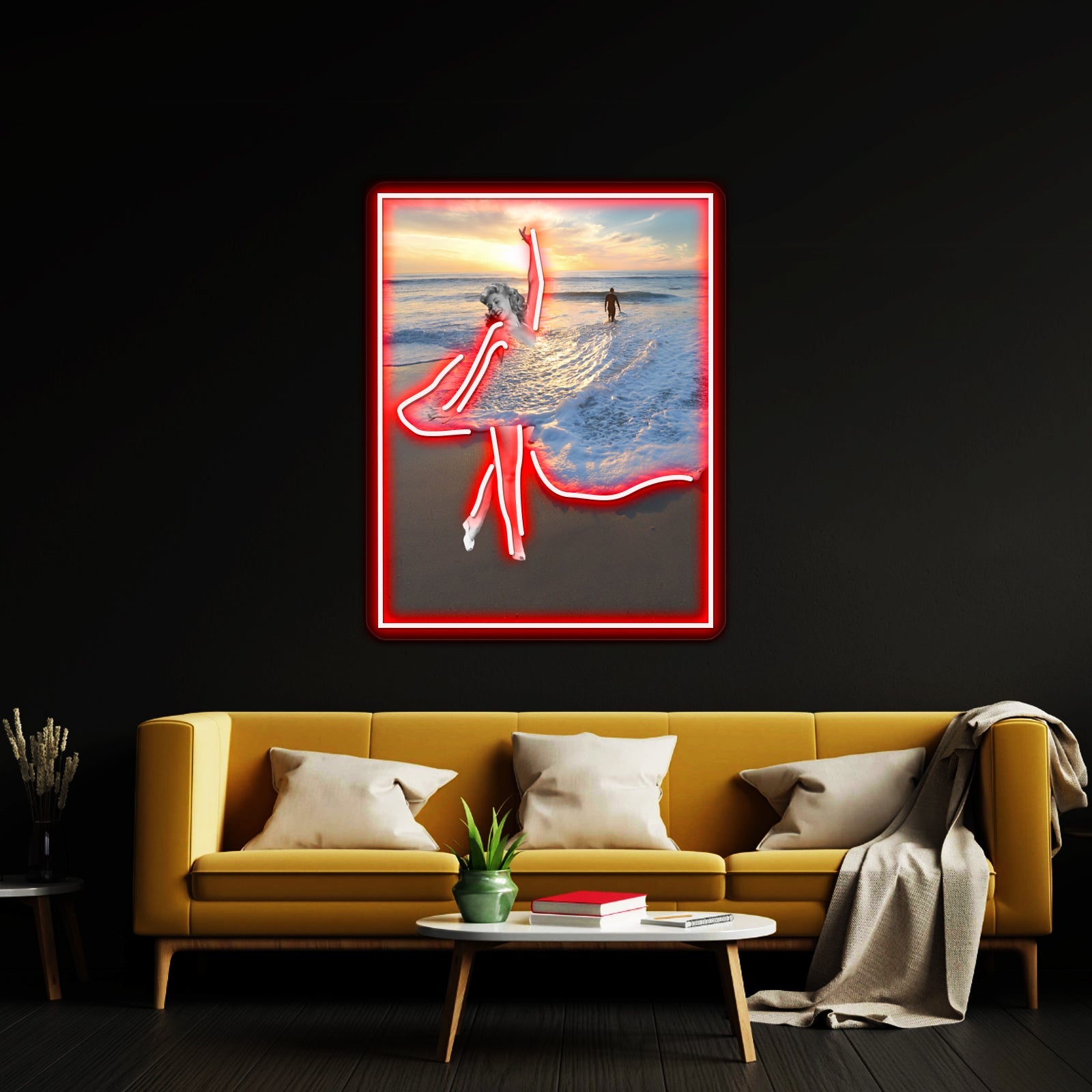 Like A Wave Artwork Led Neon - Shineneon