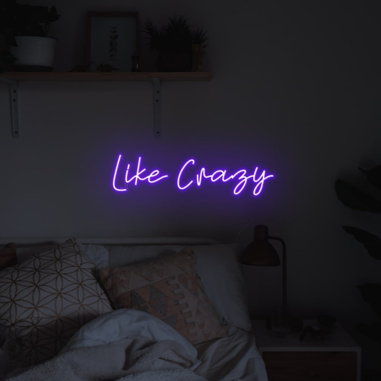 Like Crazy Purple Led Neon Sign Wall Art | Shineneon