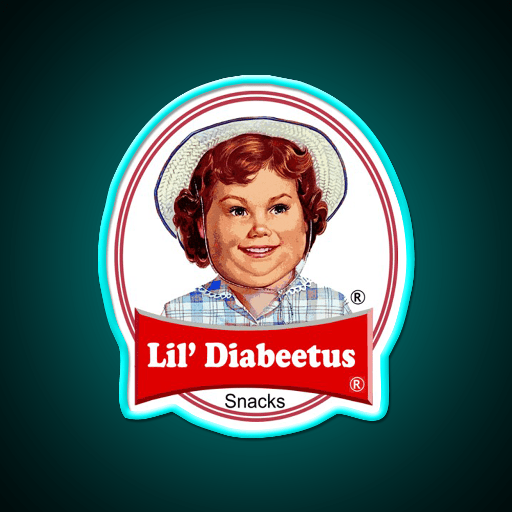 Lil Diabeetus Snack Food Led Neon Sign Rgb Color - Shineneon