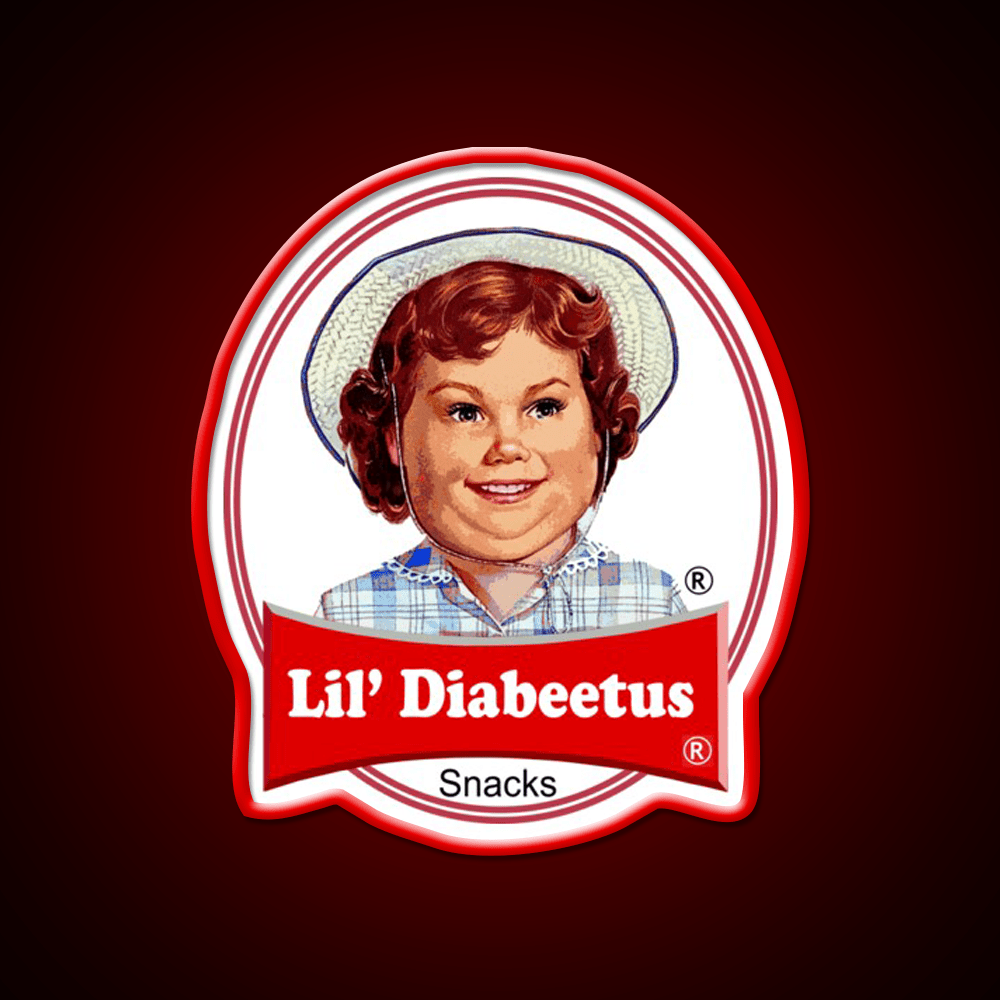 Lil Diabeetus Snack Food Led Neon Sign Rgb Color - Shineneon