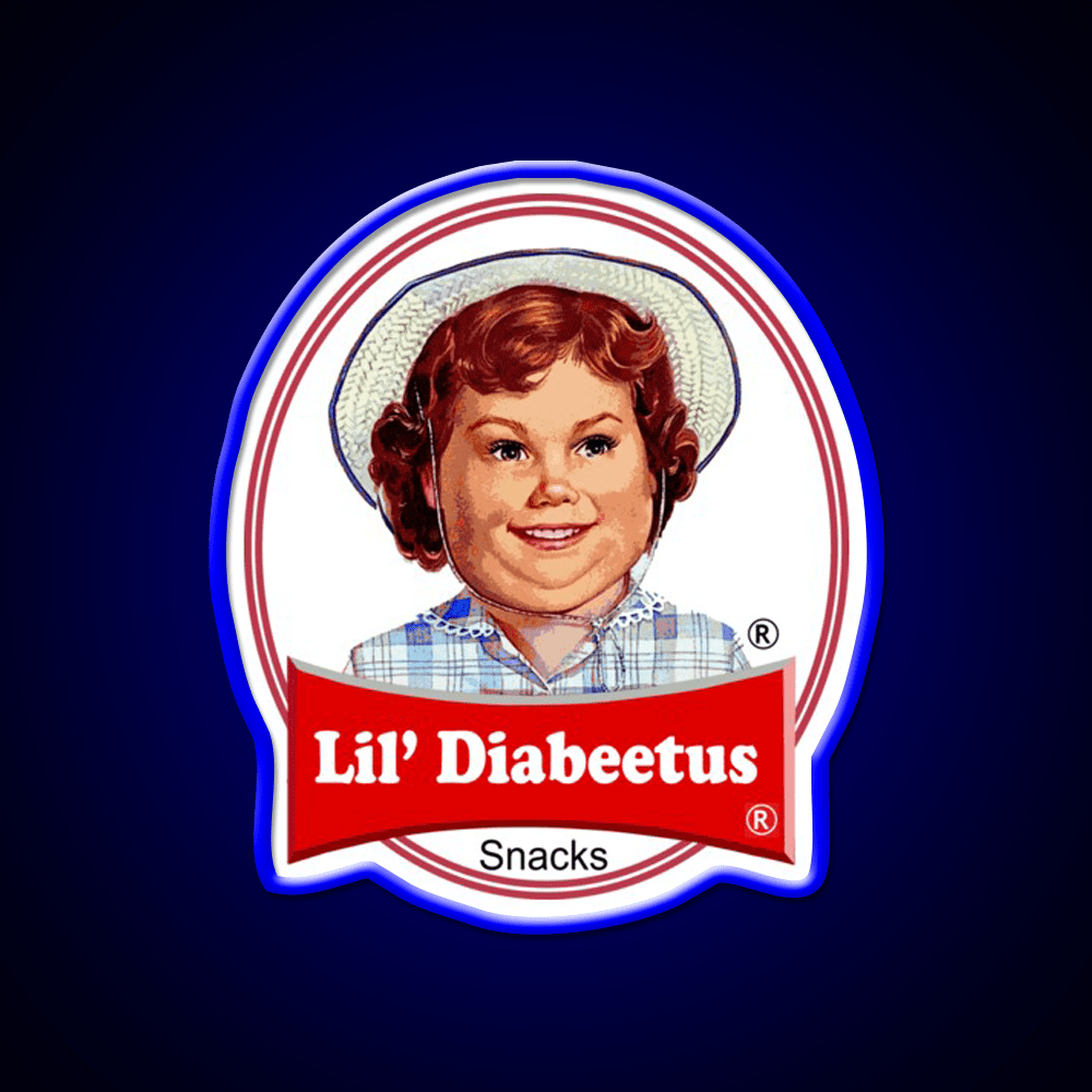 Lil Diabeetus Snack Food Led Neon Sign Rgb Color - Shineneon