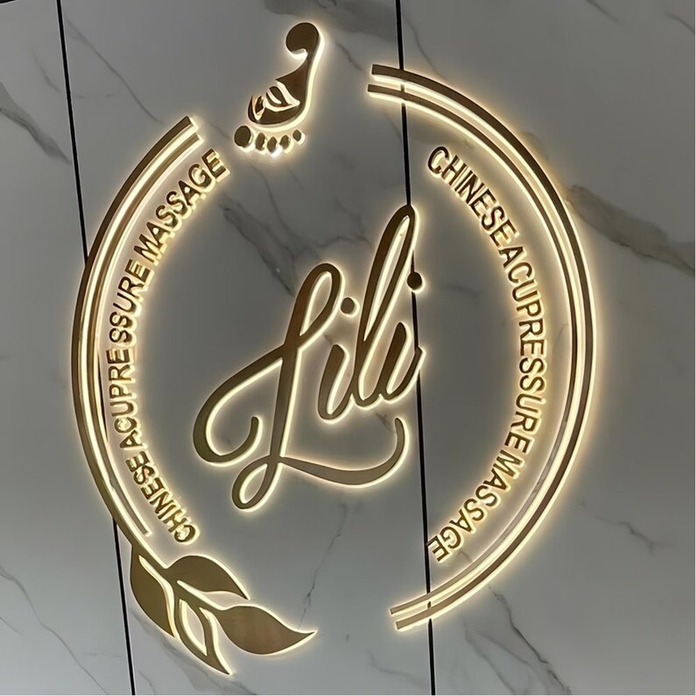 Lili Massage 3D Backlit Channel Letters Led Light Sign - Shineneon