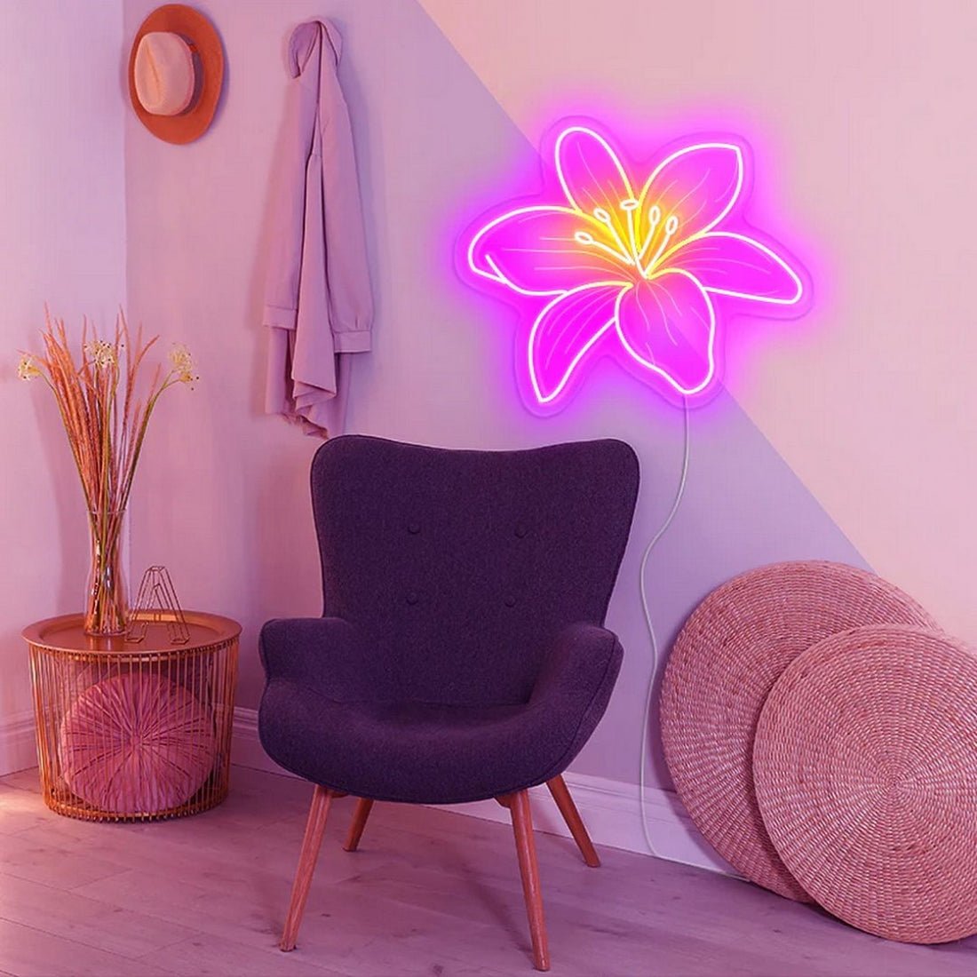 Lily Flower Led Sign Business Neon Sign - Shineneon