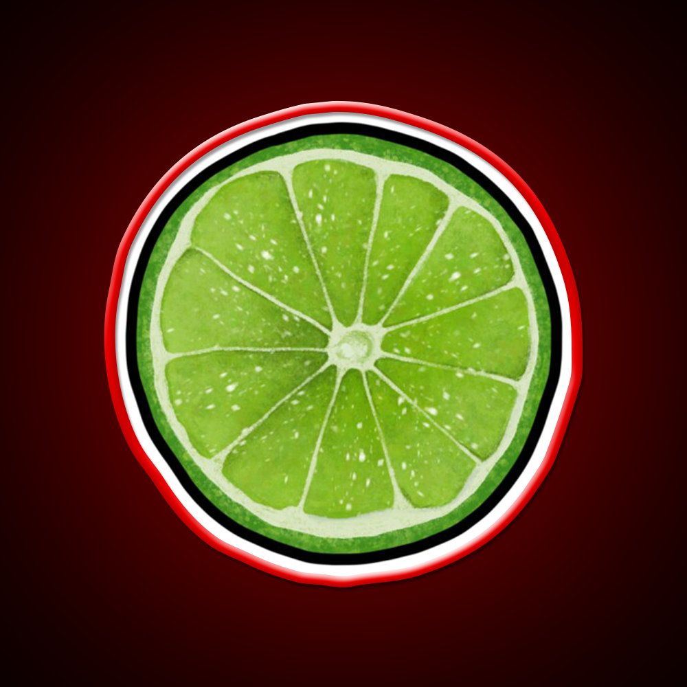 Lime Juice Bright Green Citrus Slices Cocktail Bar Decor Led Neon Sign Rgb Color - LED neon sign view 10