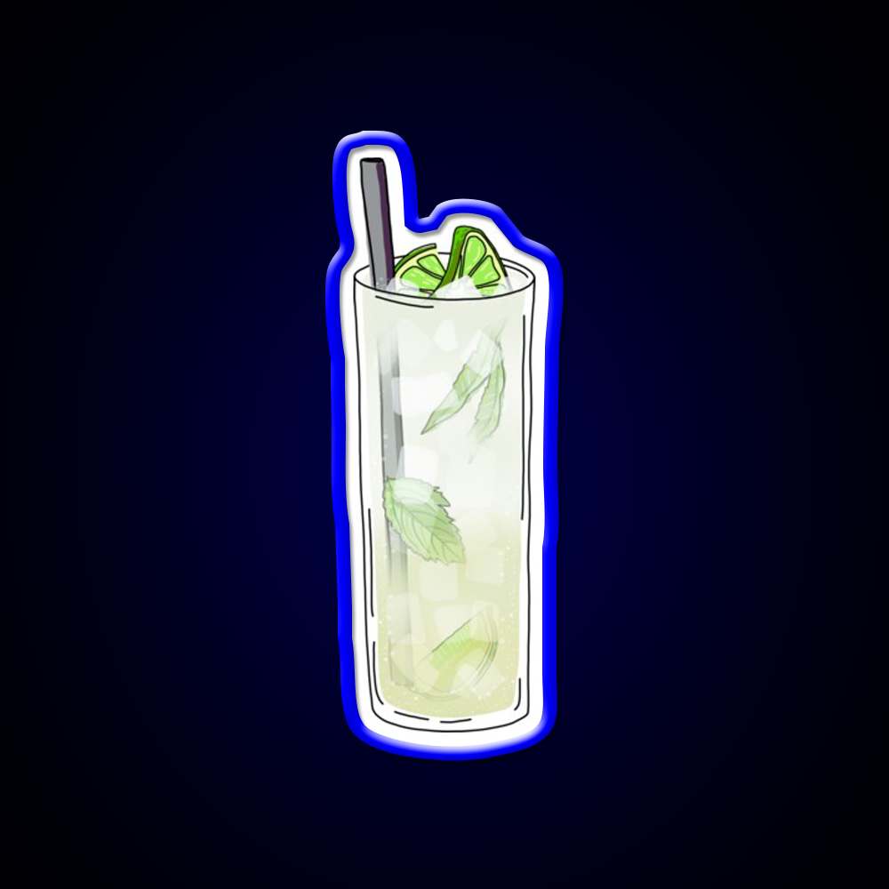 Lime Mint Mojito Cocktail Drink Cocktail Bar Decor Led Neon Sign Rgb Color - LED neon sign view 5