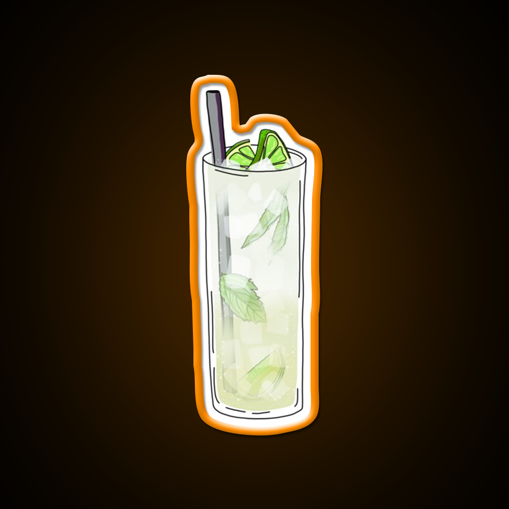 Lime Mint Mojito Cocktail Drink Cocktail Bar Decor Led Neon Sign Rgb Color - LED neon sign view 6