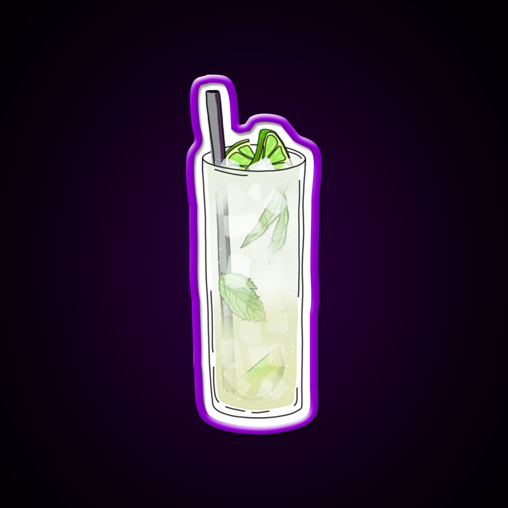 Lime Mint Mojito Cocktail Drink Cocktail Bar Decor Led Neon Sign Rgb Color - LED neon sign view 9