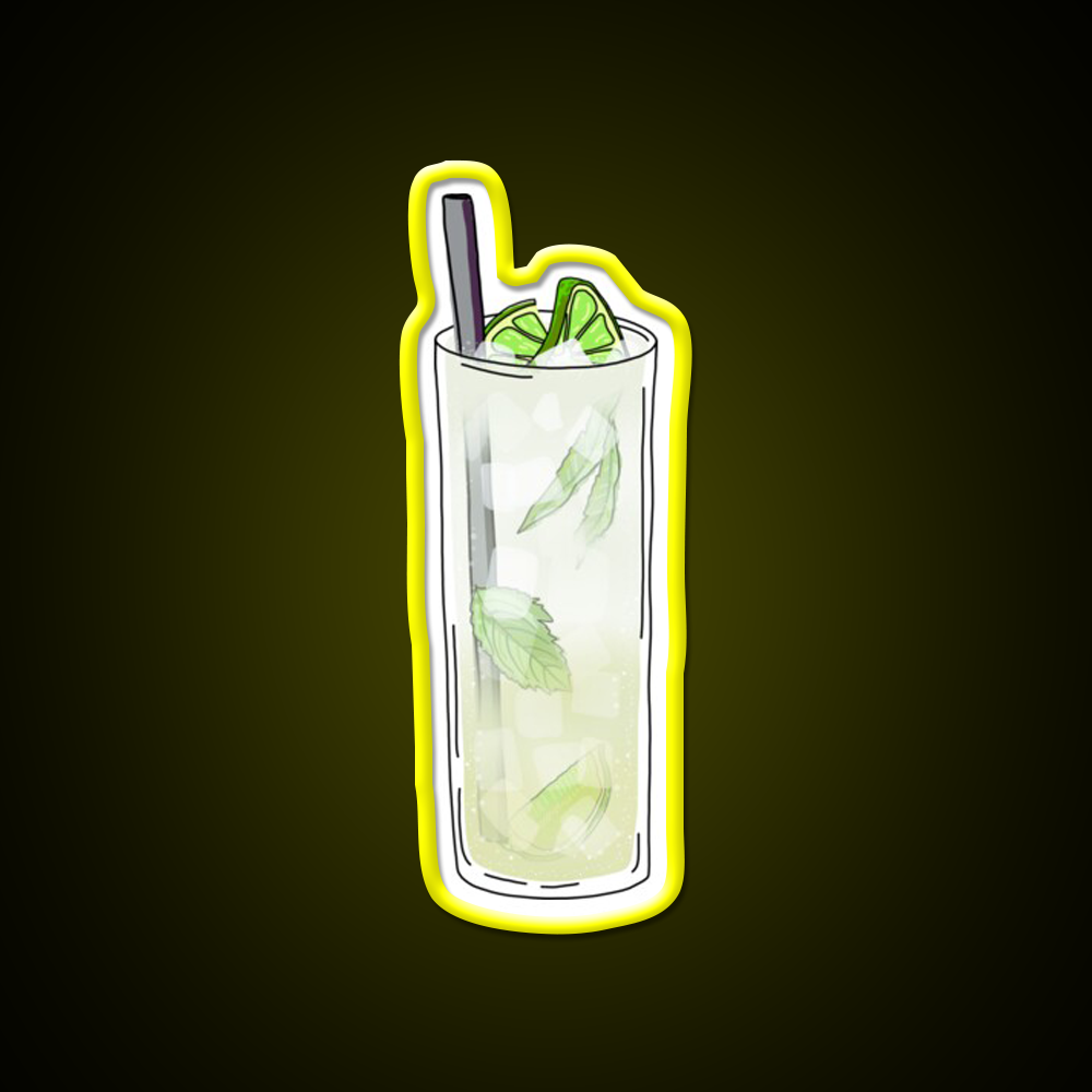 Lime Mint Mojito Cocktail Drink Cocktail Bar Decor Led Neon Sign Rgb Color - LED neon sign view 7