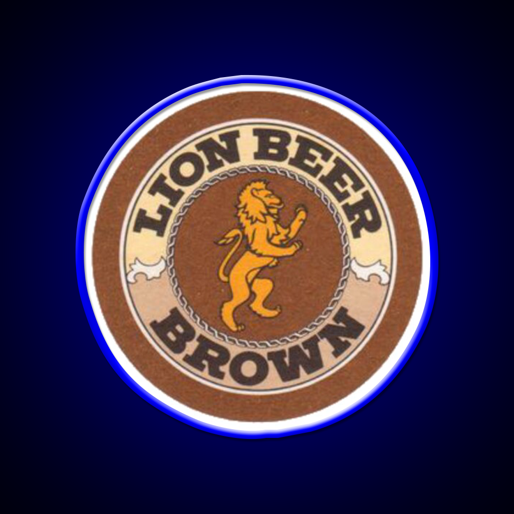 Lion Brown Beer Coaster Beer Bar Decor Led Neon Sign Rgb Color - LED neon sign view 5