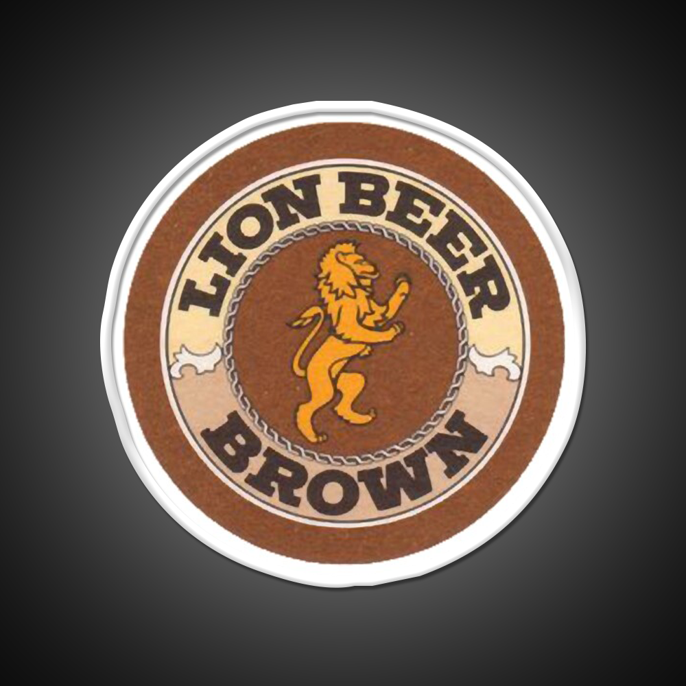 Lion Brown Beer Coaster Classic Png Beer Bar Decor Led Neon Sign Rgb Color - LED neon sign view 11