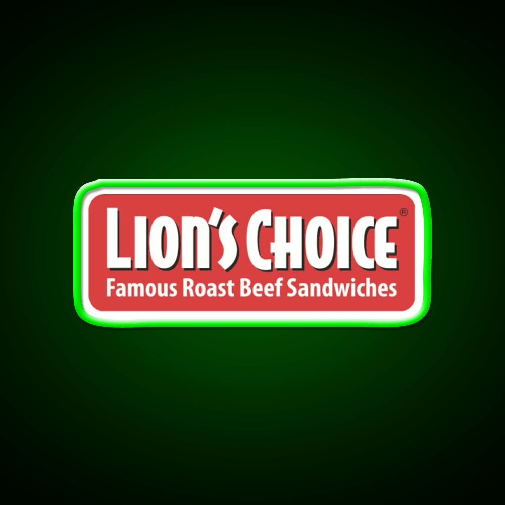 Lions Choice Snack Food Led Neon Sign Rgb Color - Shineneon