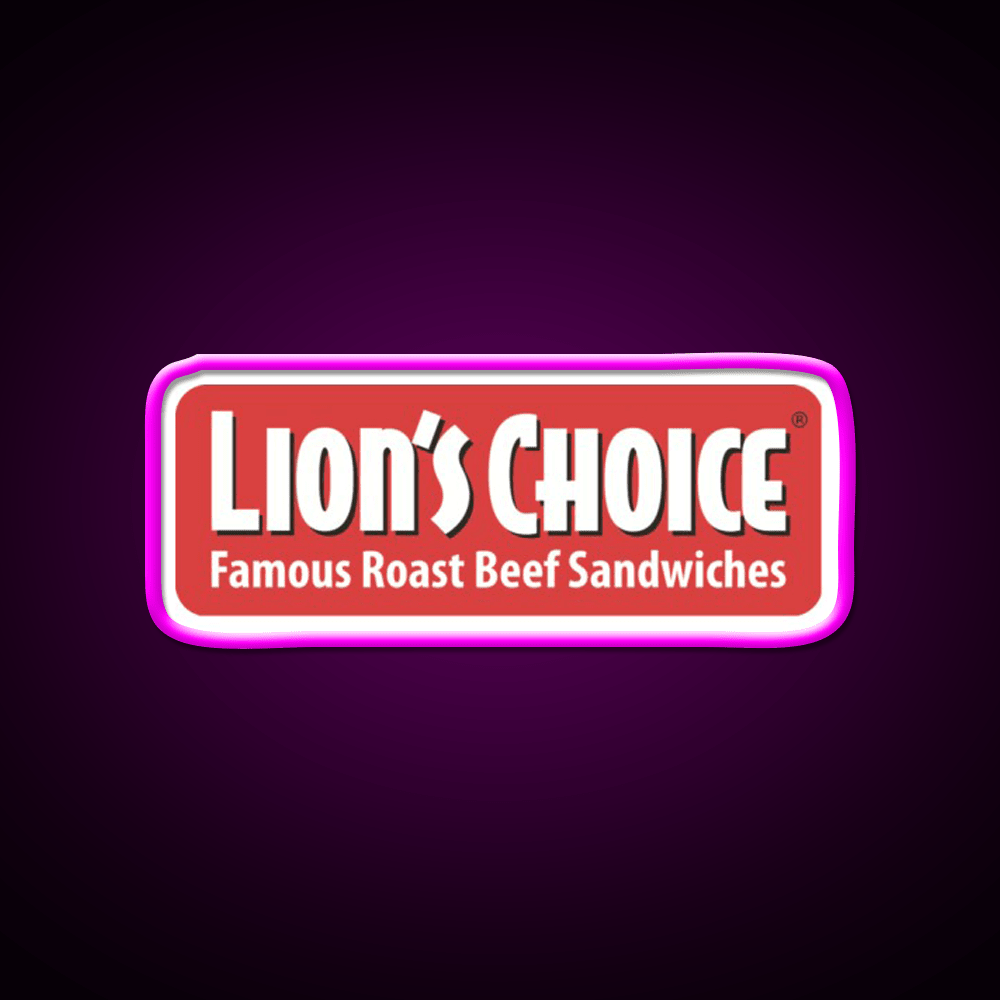 Lions Choice Snack Food Led Neon Sign Rgb Color - Shineneon