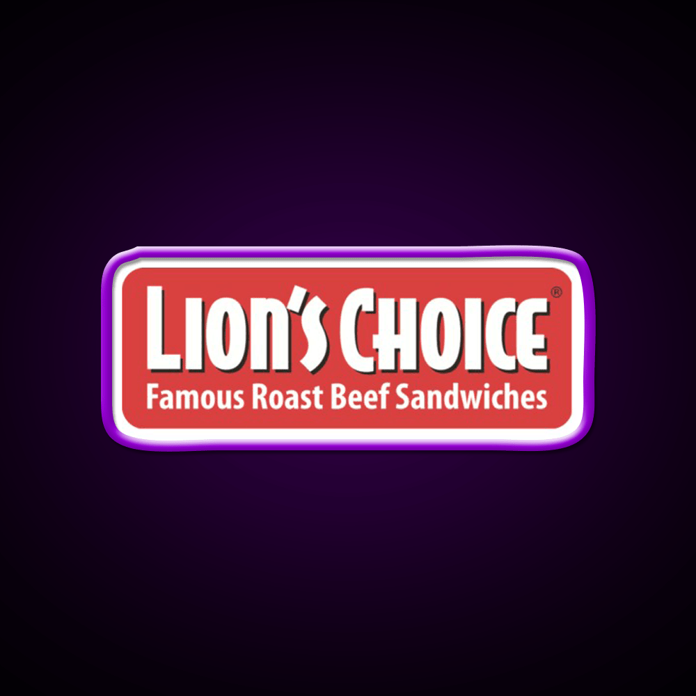 Lions Choice Snack Food Led Neon Sign Rgb Color - Shineneon