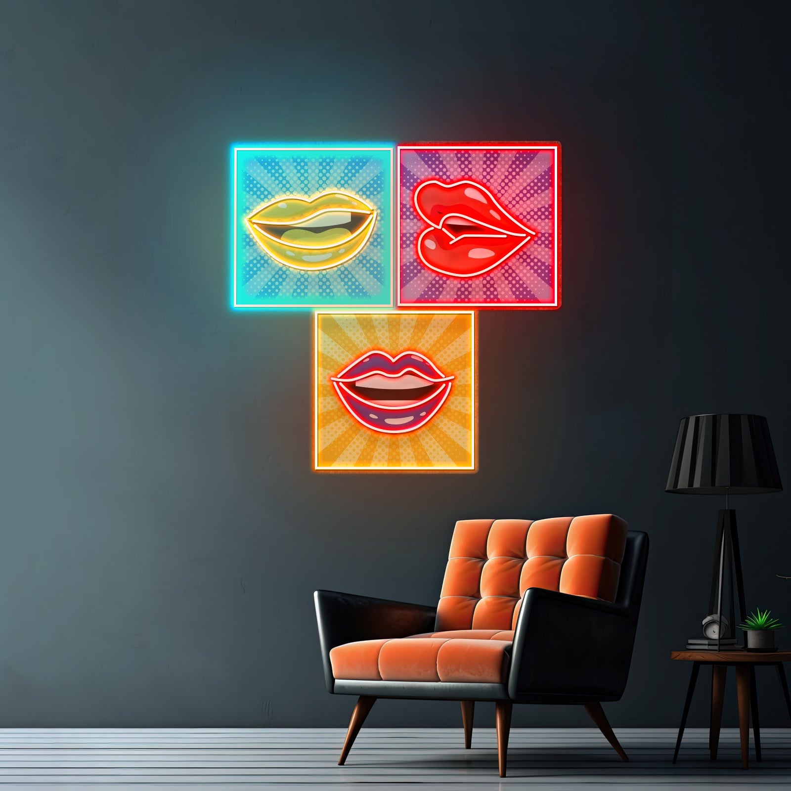 Lip Frame Custom Led Signs Artwork For Sale - LED neon sign view 6