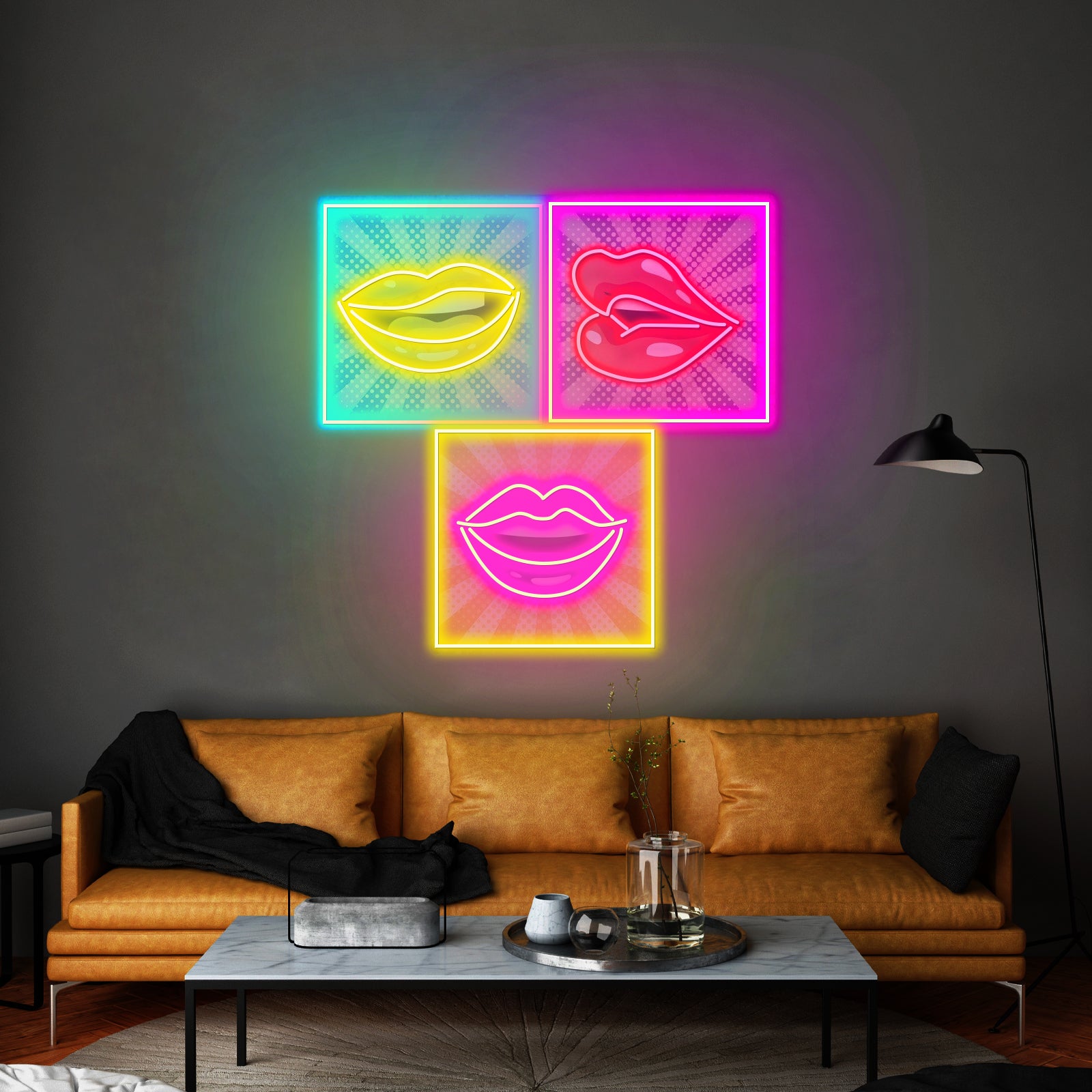 Lip Frame Custom Led Signs Artwork For Sale - LED neon sign view 7