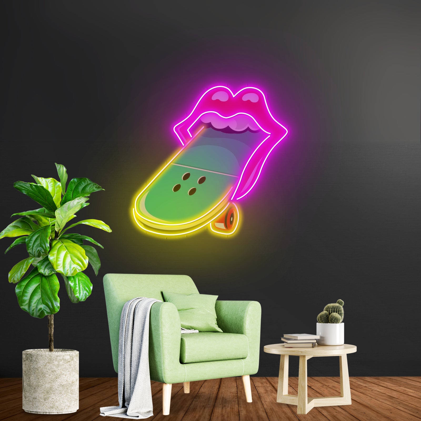 Lisa Rinna Dancing On The Tables Artwork Led Neon - LED neon sign view 11