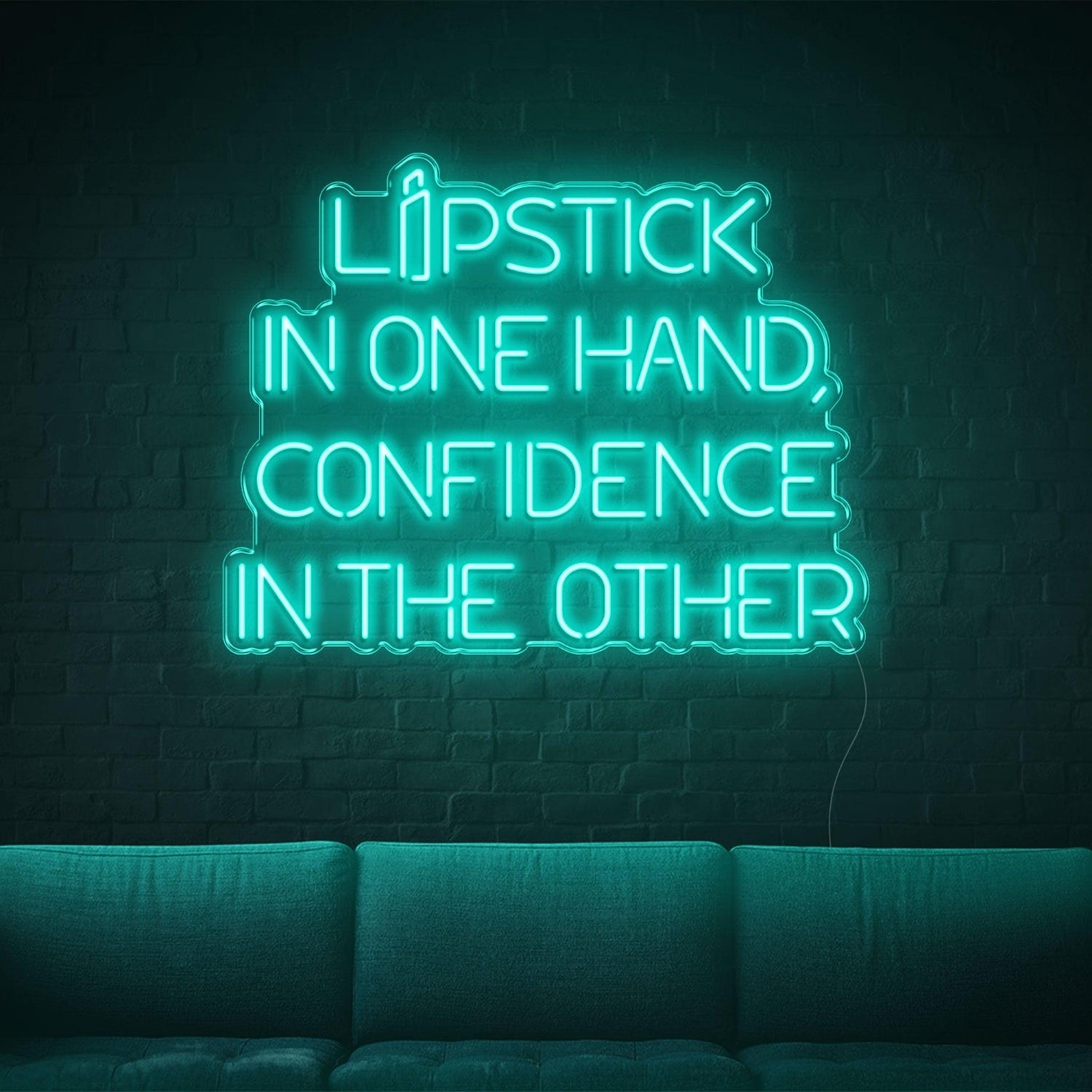 Lipstick Confidence Purple Led Neon Sign For Home Salon Decor | Shineneon