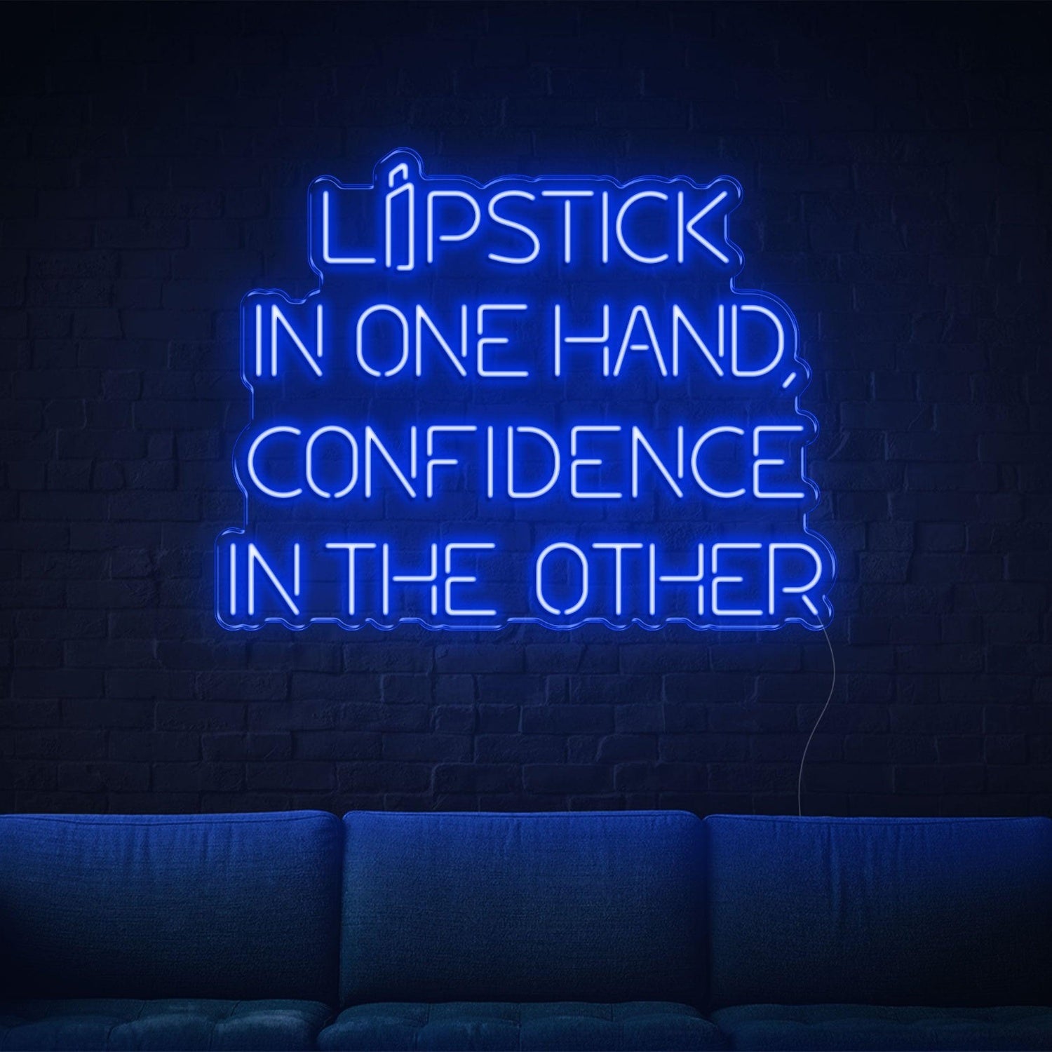 Lipstick Confidence Purple Led Neon Sign For Home Salon Decor | Shineneon