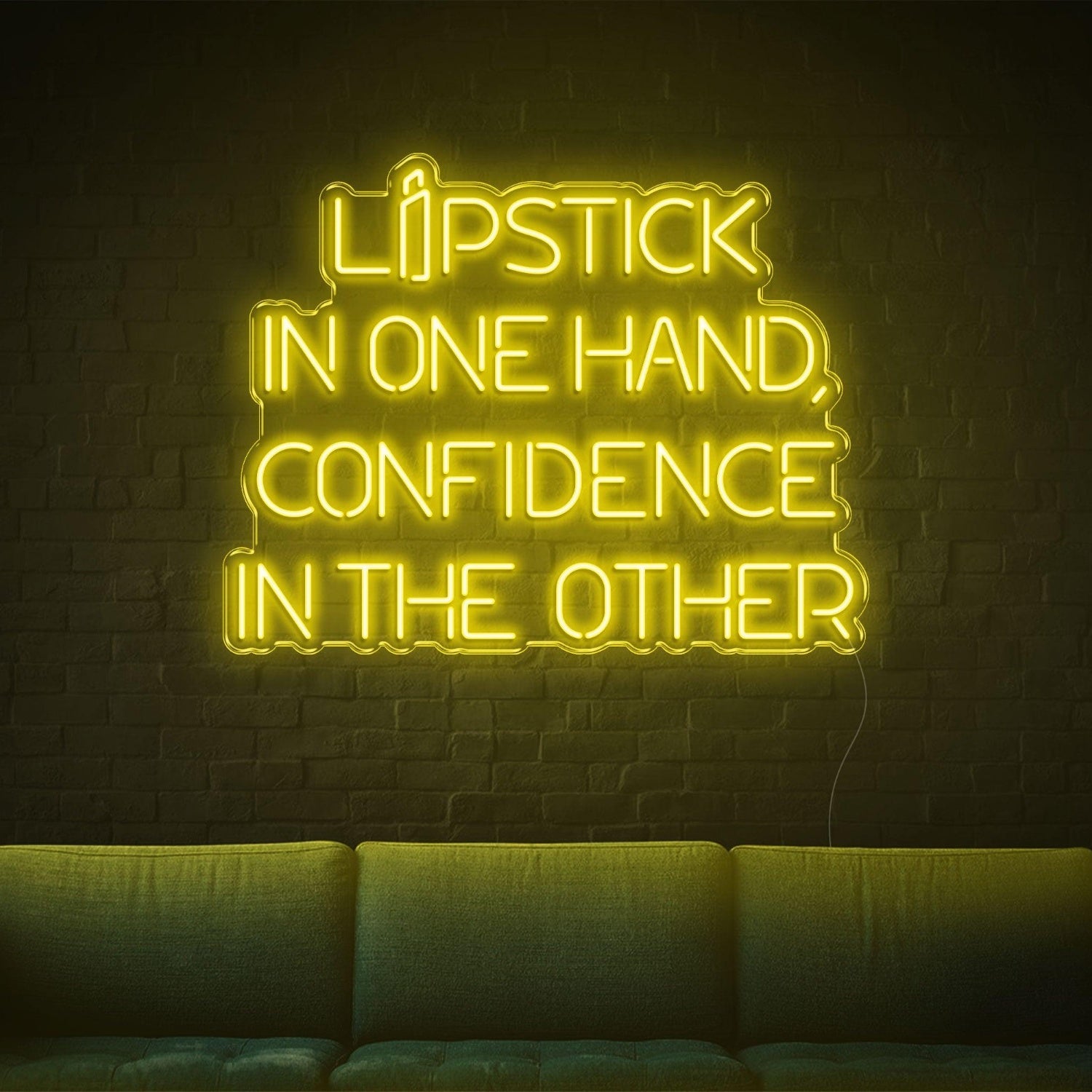 Lipstick Confidence Purple Led Neon Sign For Home Salon Decor | Shineneon