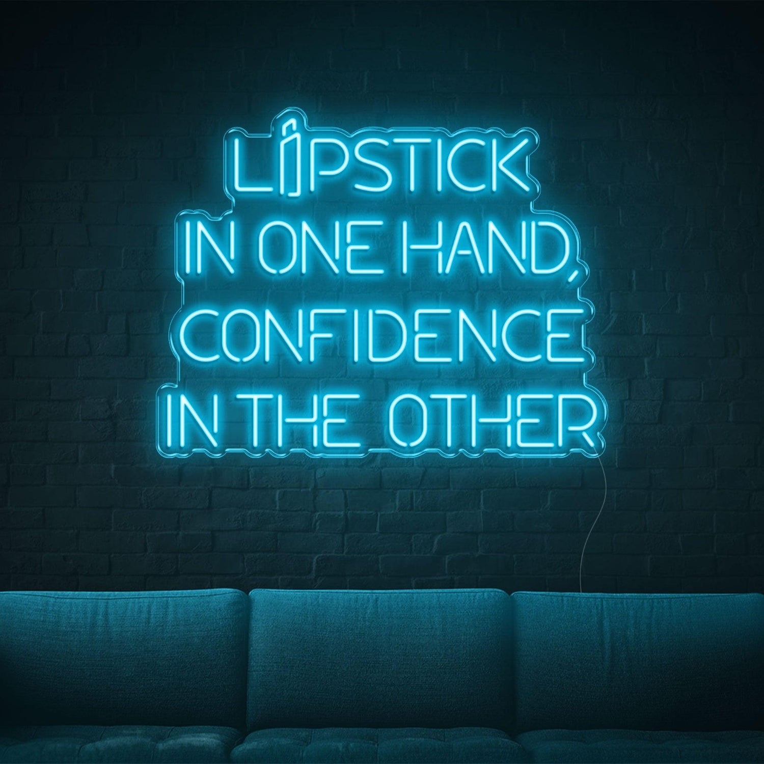 Lipstick Confidence Purple Led Neon Sign For Home Salon Decor | Shineneon